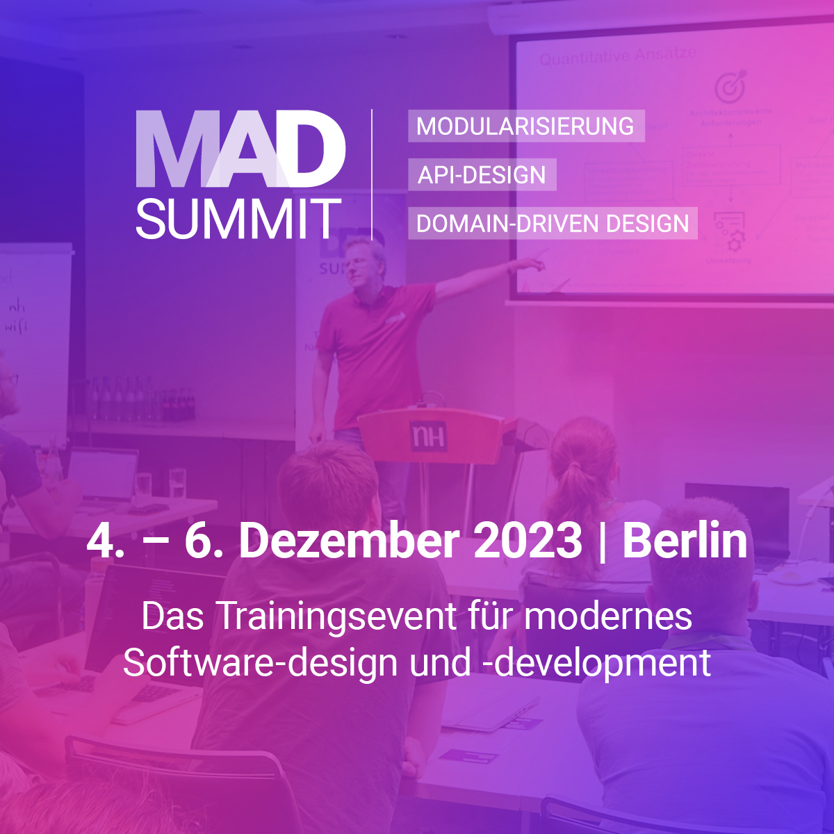 MAD Summit 2023 -Das Trainingsevent für modernes Software Design und Development