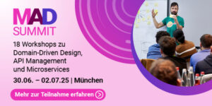 MAD Summit | MAD Summit in München- Erlebe Software Architektur & Development Trainings. Konferenz meets hands-on Workshops.