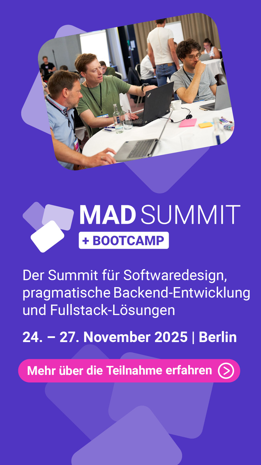 MAD Summit 2025 -Der Summit für Software-Design, pragmatische Backend-Entwicklung und Fullstack-Lösungen